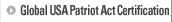 Global USA Patriot Act Certification