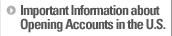 Important Information about Opening Accounts in the U.S.