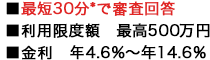 ���ŒZ30��*�ŐR���񓚁@�����p���x�z �ō�500���~�@������ �N4.6���`�N14.6��