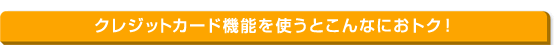 �N���W�b�g�J�[�h�@�\���g���Ƃ���Ȃɂ��g�N�I