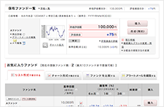 ファンドを検索し、購入希望のファンドを選択。