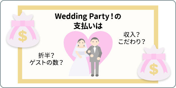 結婚式にかかる自己負担金は?