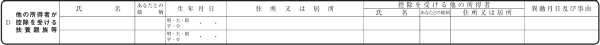 他の所得者が控除を受ける扶養親族等