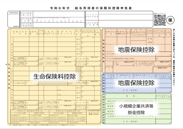 令和6年分 給与所得者の保険料控除申告書