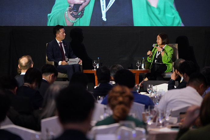 A scene from the MUFG N0W (Net Zero World) conference, in Manila.