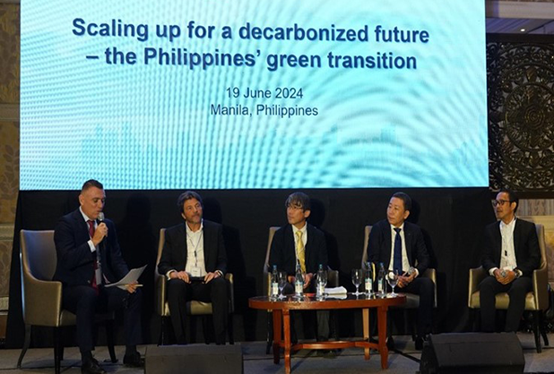 A scene from the MUFG N0W (Net Zero World) conference, in Manila.