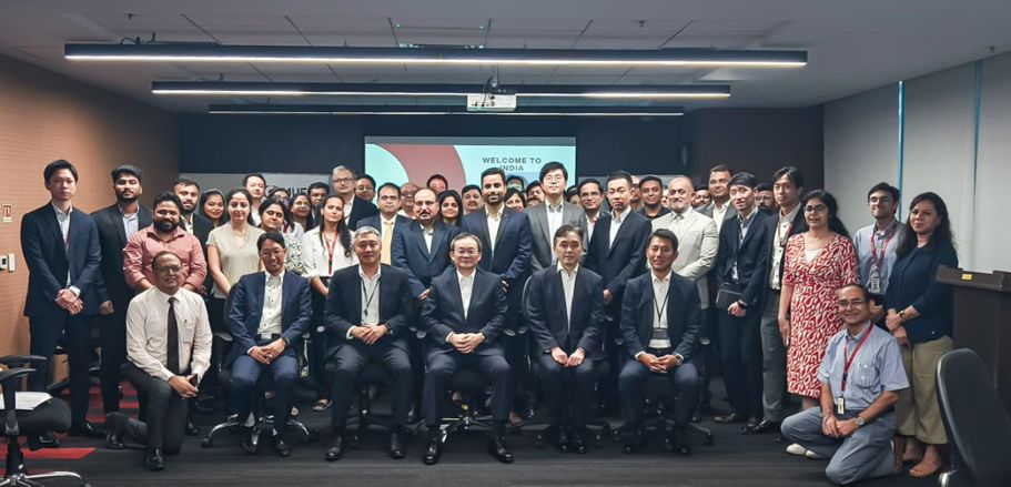 MUFG Bank President and CEO Junichi Hanzawa at a visit to the MUFG’s New Delhi office