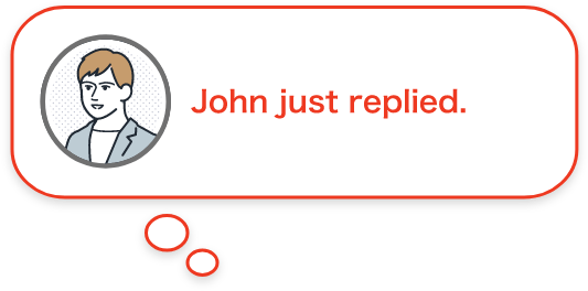 John just replied.