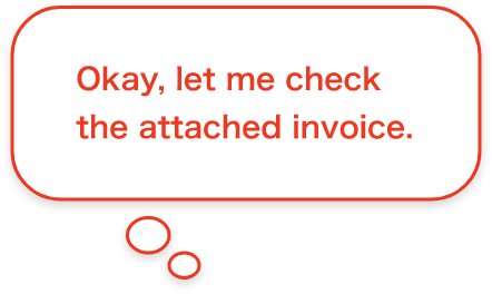 Okay, let me check the attached invoice.