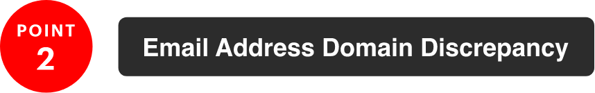 POINT2 Email Address Domain Discrepancy