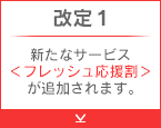 改定1 新たなサービス＜フレッシュ応援割＞が追加されます。