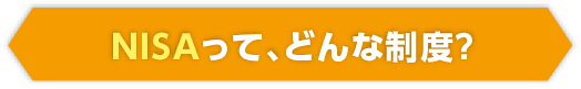 NISAって、どんな制度？