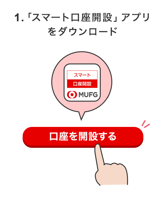 1.「スマート口座開設」アプリをダウンロード
