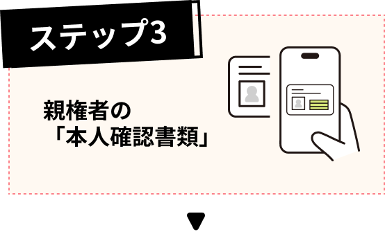 ステップ3 親権者の「本人確認書類」