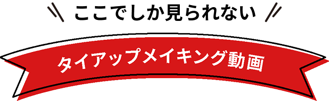 ここでしか見られない タイアップメイキング動画