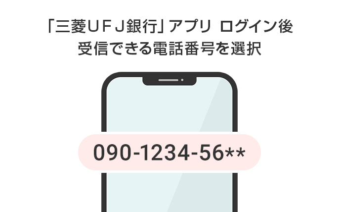 「三菱ＵＦＪ銀行」アプリ ログイン後