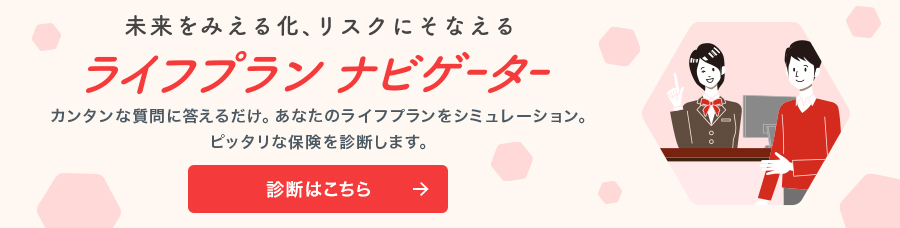未来をみえる化、リスクにそなえる　ライフプラン ナビゲーター