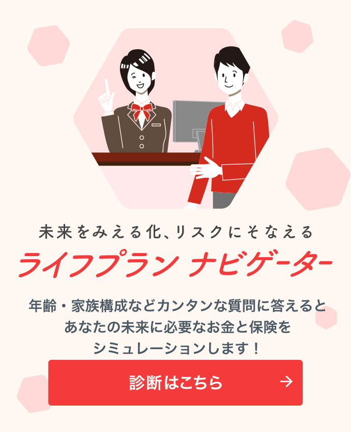 未来をみえる化、リスクにそなえる ライフプランナビゲーター