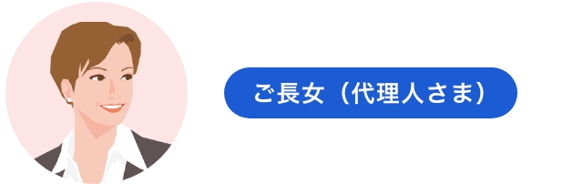 ご長女（代理人さま）