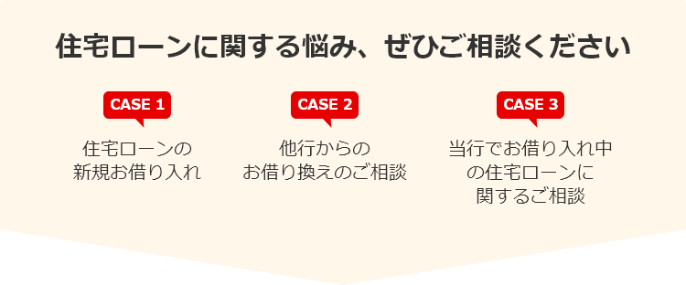 住宅ローンに関する悩み、ぜひご相談ください