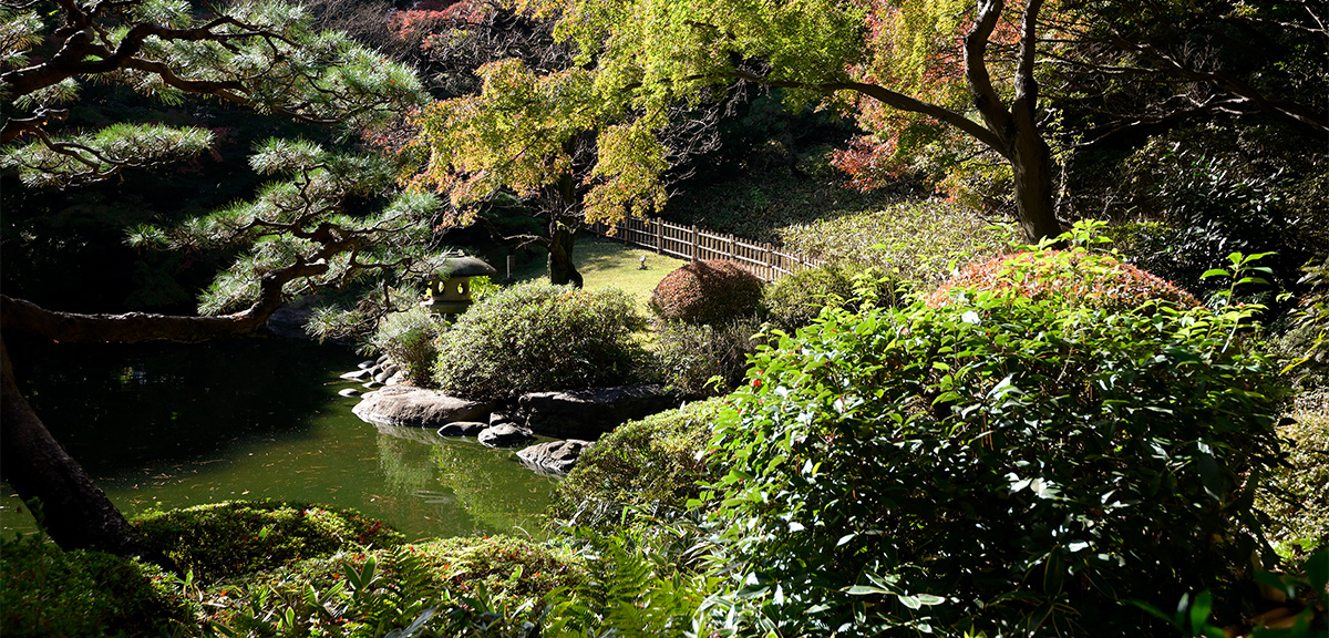 東京都庭園美術館敷地内の日本庭園