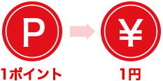1ポイント1円