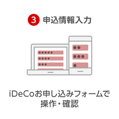 3.申込情報入力 iDeCoお申し込みフォームで操作・確認