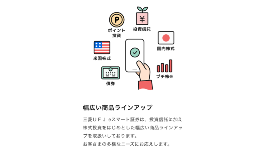証券口座開設を選択
