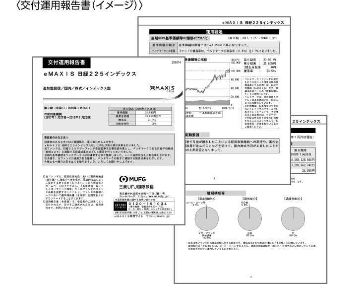 交付運用報告書（イメージ）