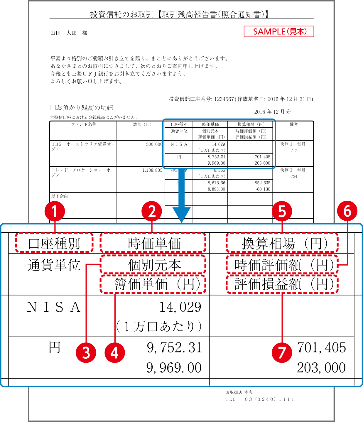 取引残高報告書（照合通知書）