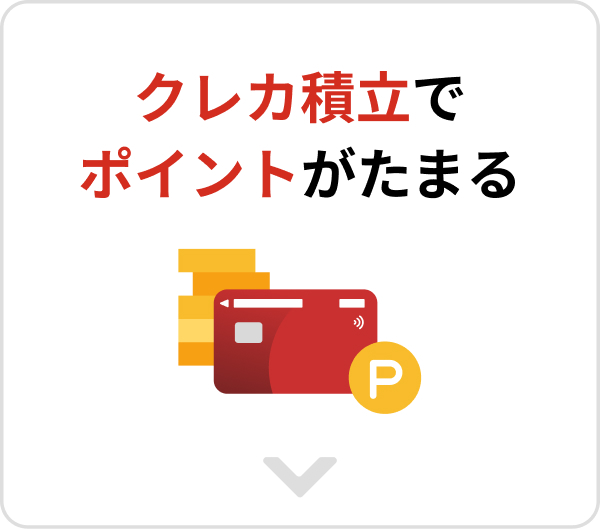 クレカ積立でポイントがたまる