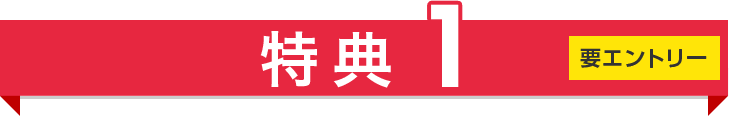 特典1 要エントリー
