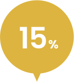 15％