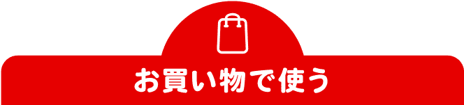 お買い物で使う