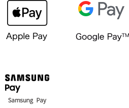 Apple Pay、Google Pay(TM)、Samsung Pay